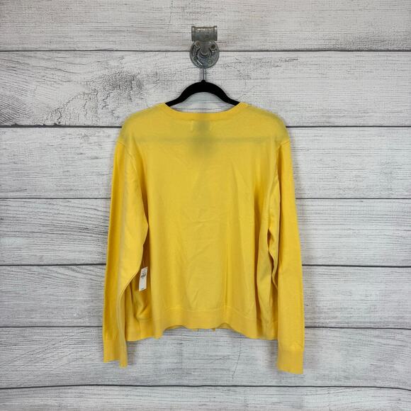 Old Navy Plus Size Yellow Long Sleeve Button Up Soft Cardigan Size 3X - Picture 6 of 6